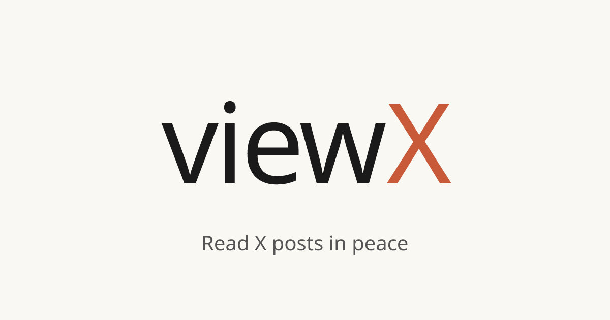viewX — Clean X Post & Thread Viewer | Export as PDF or Image